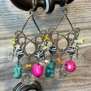 Y2K Earrings and Matching Beads, Gems, Stones Jewelry Makers Lot